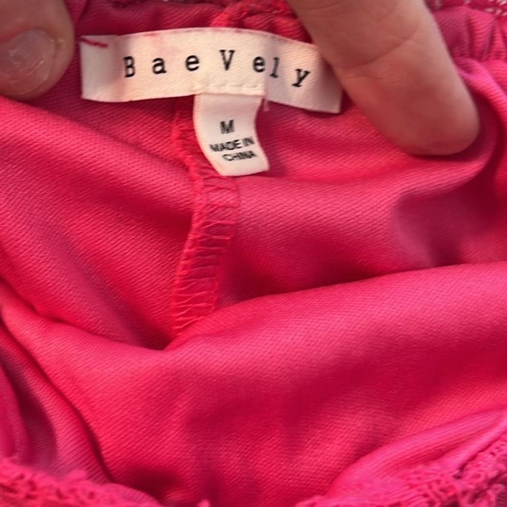 ⭐️Baeverly,Fun,Fantastic,Fuscia Dress, Super Soft,Adjustable Length,EUC,Size M - Picture 5 of 14